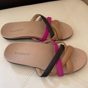 Vionic slip on sandals